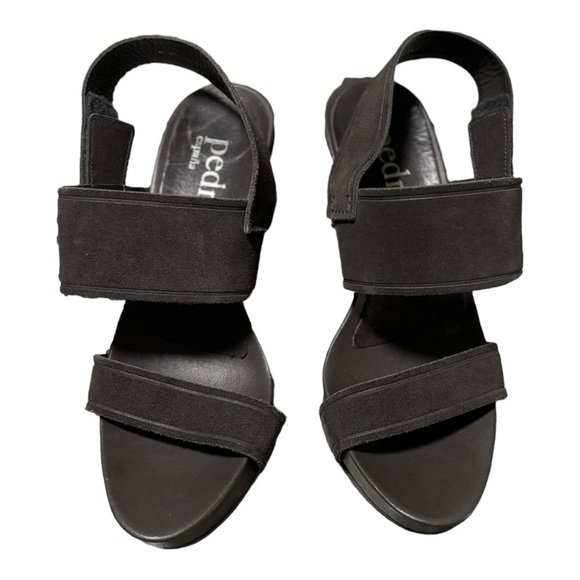 Pedro Garcia Yamini Sandal Gray Size 35.5 / Ladies Size 5.5 Asymmetrical Midi - Picture 2 of 9